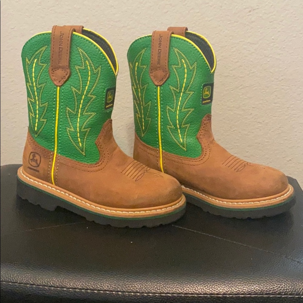 John Deere boys boots size 12